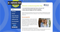 Desktop Screenshot of boomerangkidshelp.com